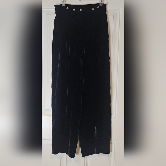 Women's High Rise Silk Rayon Velvet Trouser size 6 - Picture 1 of 11